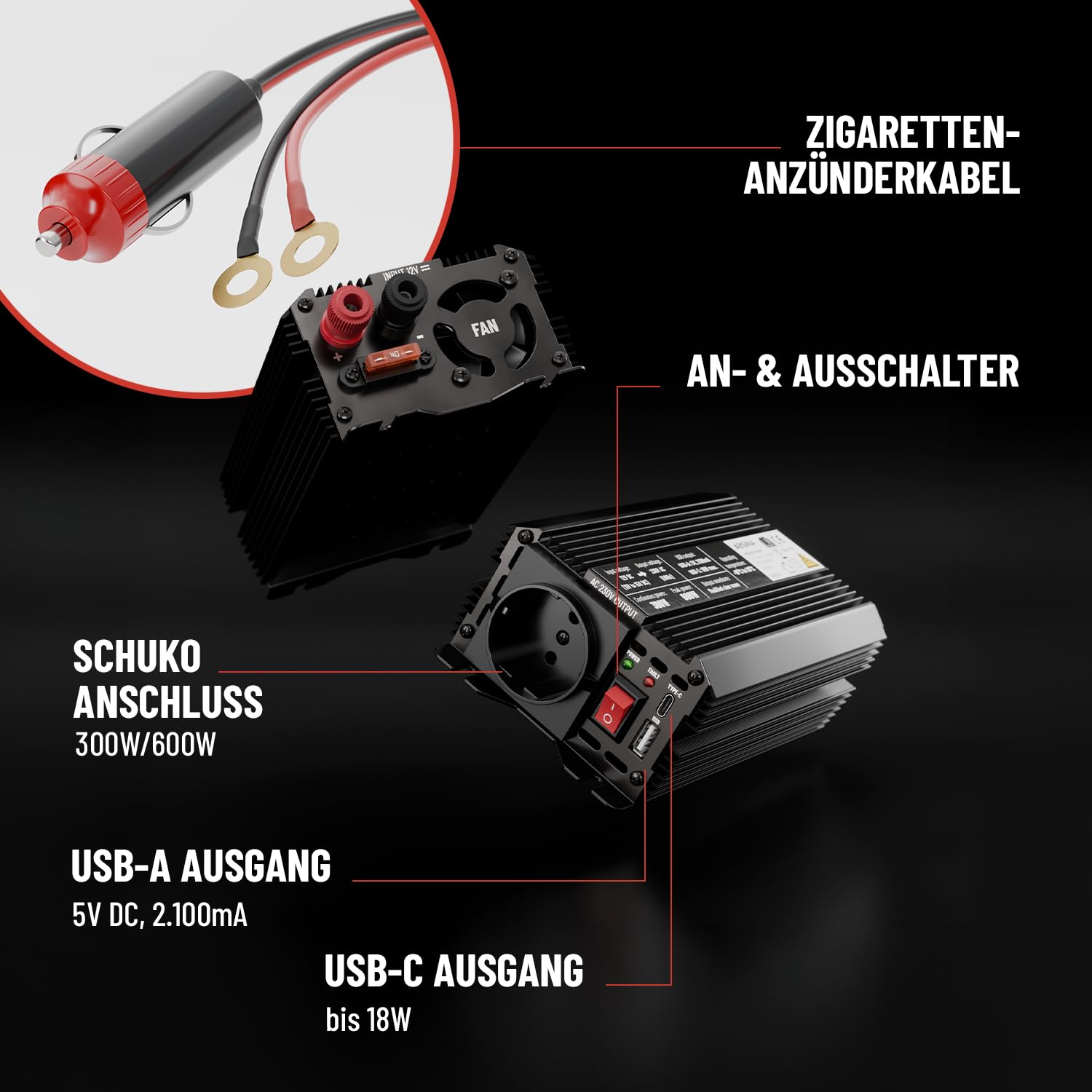 absina-wechselrichter-12v-auf-230v-300w-modifizierter-sinus image 5