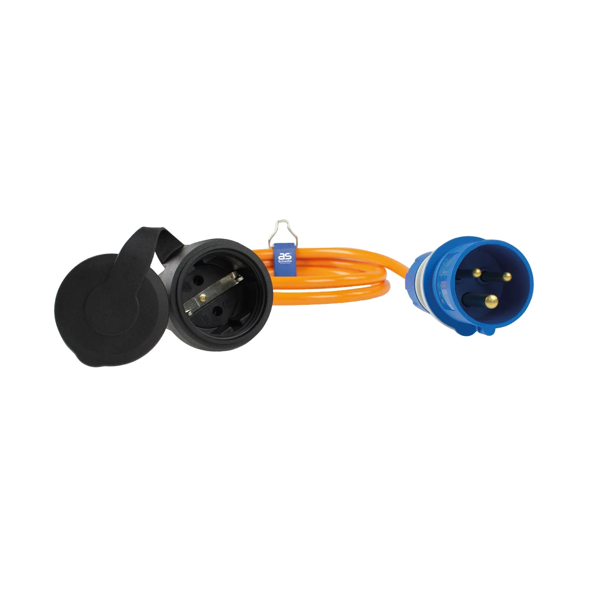 as-schwabe-mixo-adapterleitung-cee-schuko-1-5m-62435-powerlight image 2
