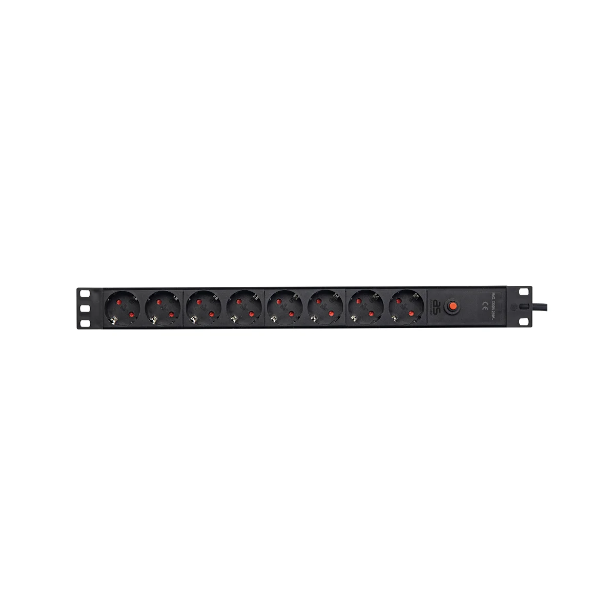 as-schwabe-s-series-19-zoll-steckdosenleiste-8-fach-3m-berlastschutz image 3