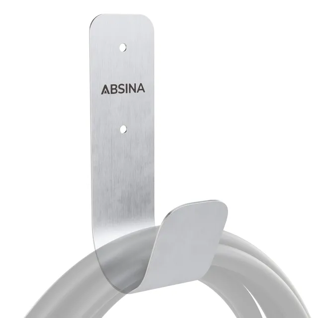 absina-typ-2-wandhalterung-edelstahl-ladekabel-halter image 1