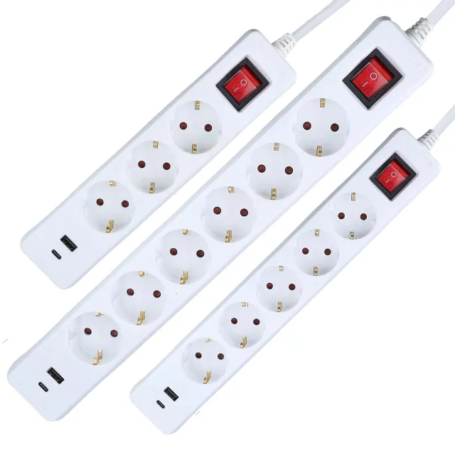 as-schwabe-s-series-steckdosenleiste-5-fach-wei-mit-usb-kaufen image 1