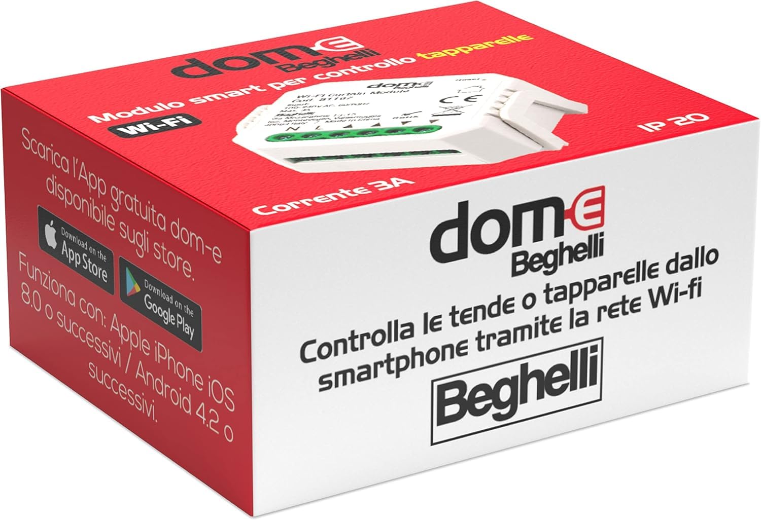 beghelli-smart-home-dom-e-wlan-rollladenschalter-wei image 2