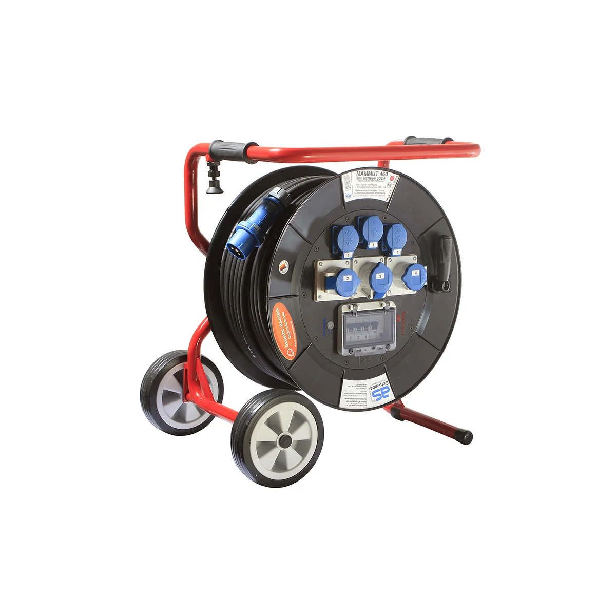 as-schwabe-mammut-trommel-2-kabeltrommel-mit-fahrgestell-230v image 1