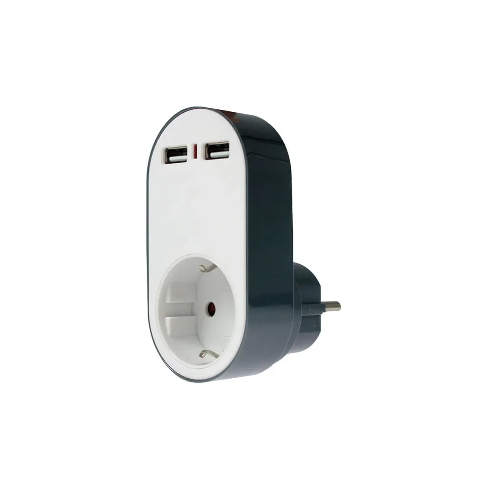 as-schwabe-mixo-usb-ladeadapter-5v-2400ma-wei-230v image 1