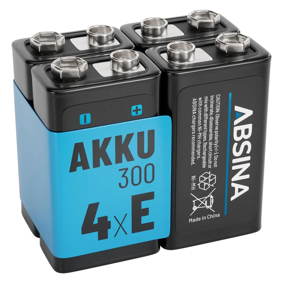 absina-nimh-9v-block-akku-270mah-4er-pack image 1