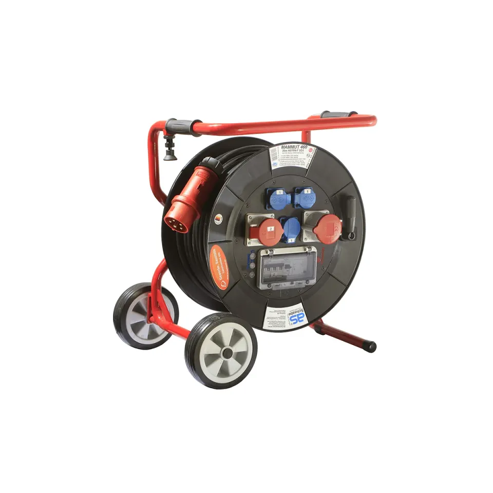 as-schwabe-mammut-trommel-4-kabeltrommel-400v-32a-fahrgestell image 1