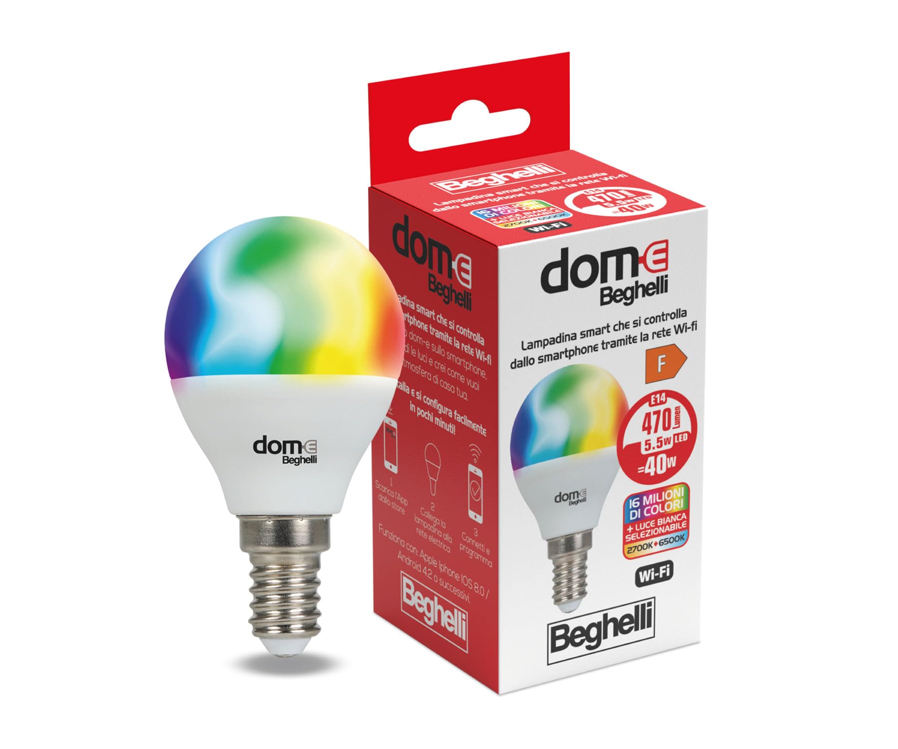 beghelli-sfera-led-lampe-e14-5w-rgb-cct-wifi-smart image 6