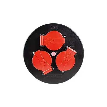 as-schwabe-xperts-steckdoseneinsatz-3-fach-ip44-rot-230-v image 1