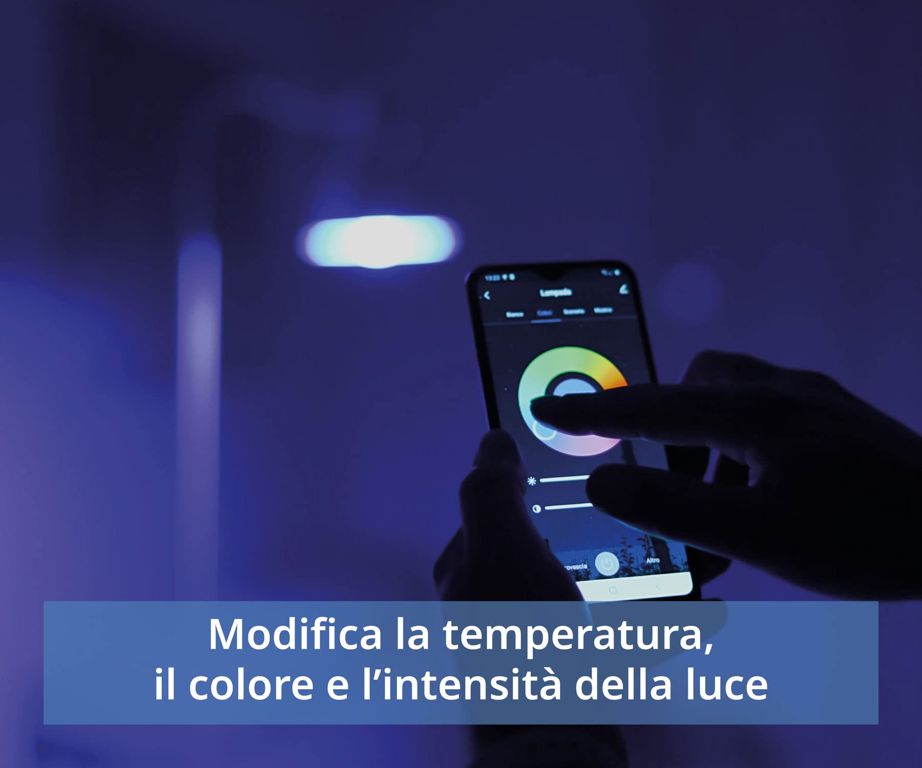 beghelli-dom-e-e27-14w-smart-lampe-rgb-wifi image 8
