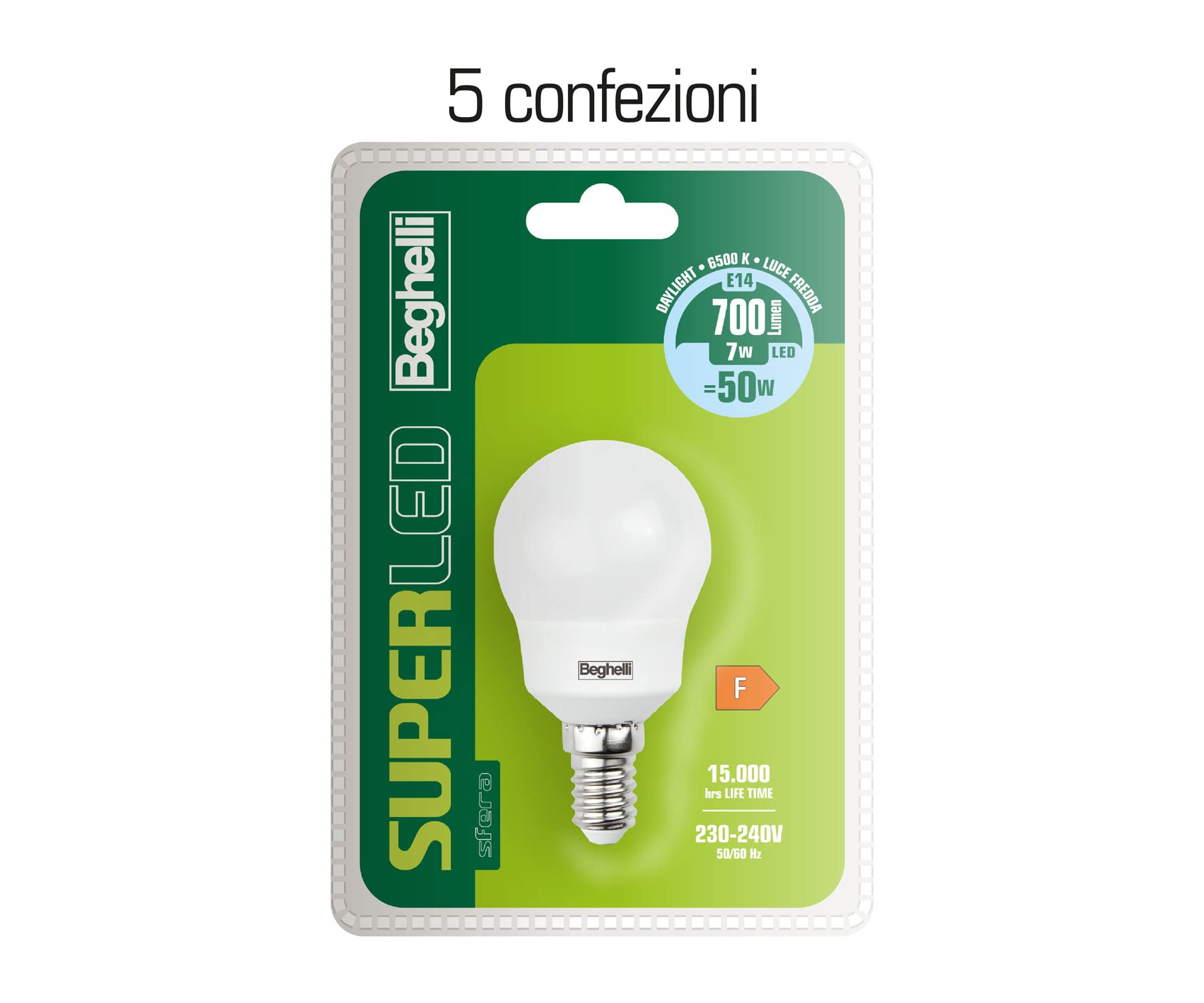 beghelli-super-led-kugellampe-e14-7w-kaltwei-5er-pack image 2