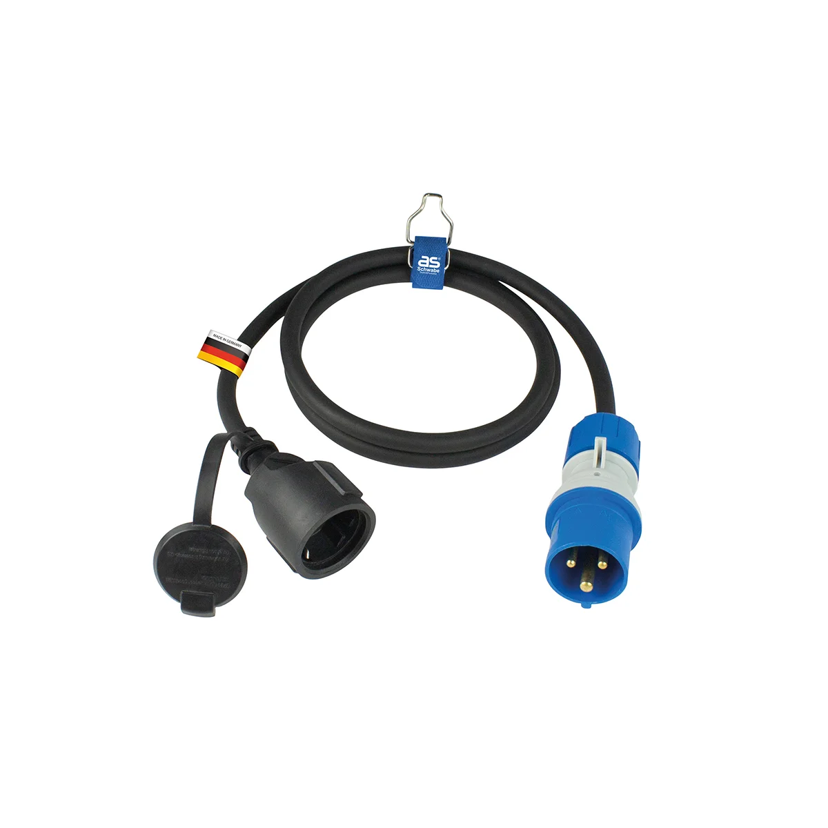 as-schwabe-mixo-61408-adapterleitung-cee-schuko-1-5-m-powerlight image 1