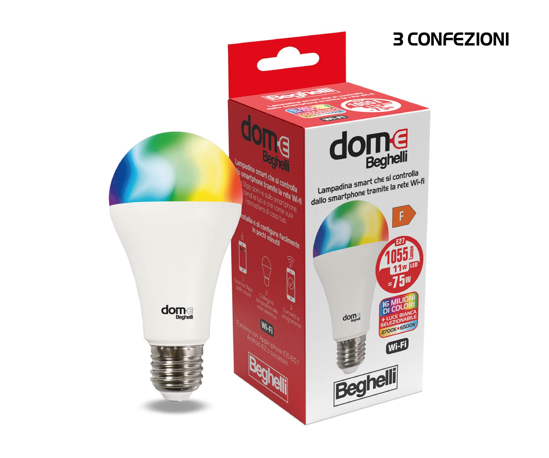 beghelli-dome-e-led-e27-11w-multicolor-1055lm-3er image 2