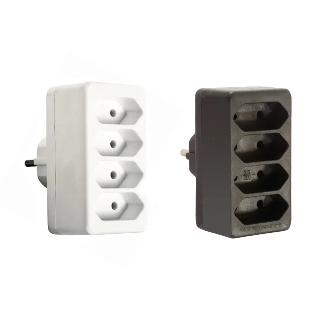 as-schwabe-mixo-eurostecker-4-fach-wei-230v-16a image 1
