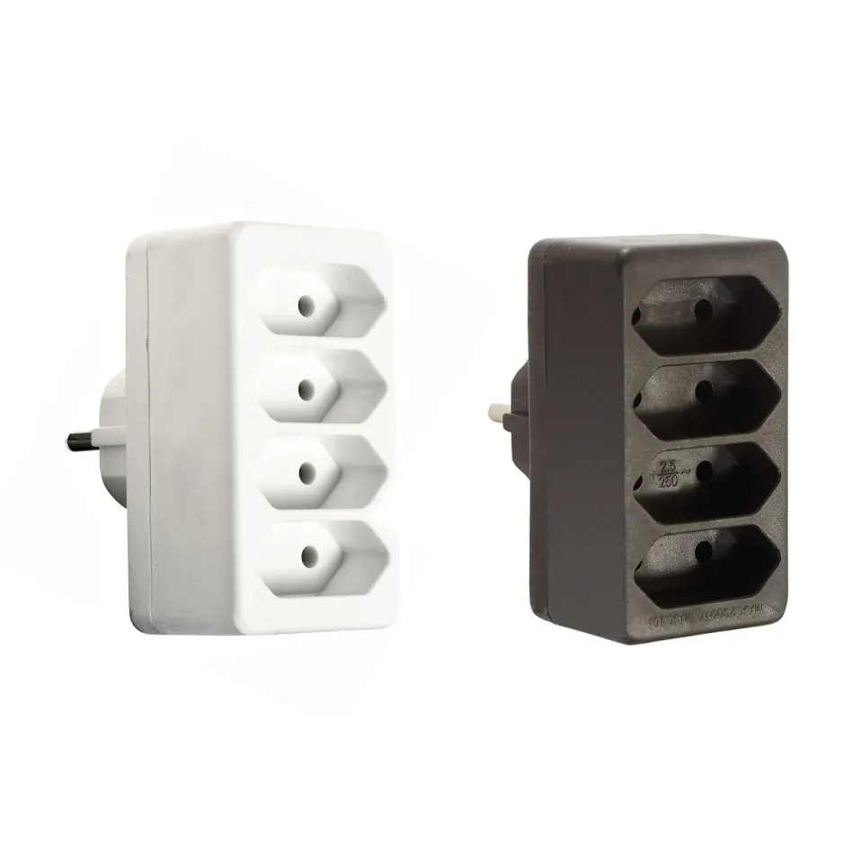 as-schwabe-mixo-eurostecker-4-fach-wei-230v-16a image 1
