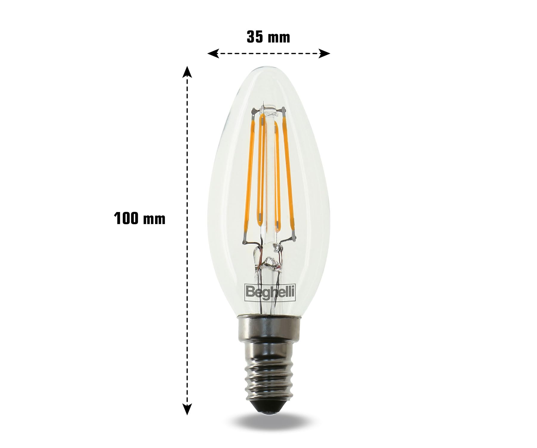 beghelli-liteled2-oliva-filament-e14-4w-4er-pack-klar image 2