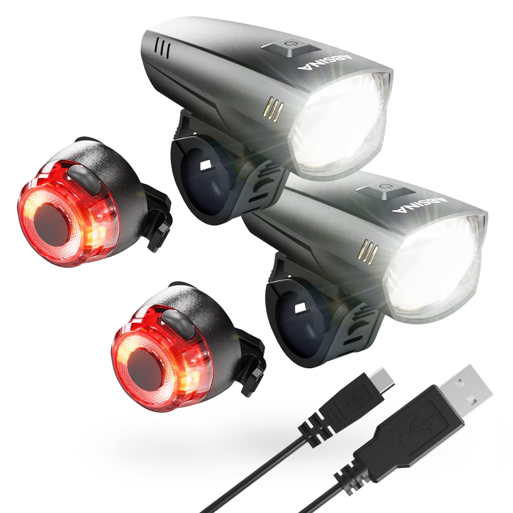 absina-fahrradlicht-set-led-stvzo-akku-front-r-cklicht image 1