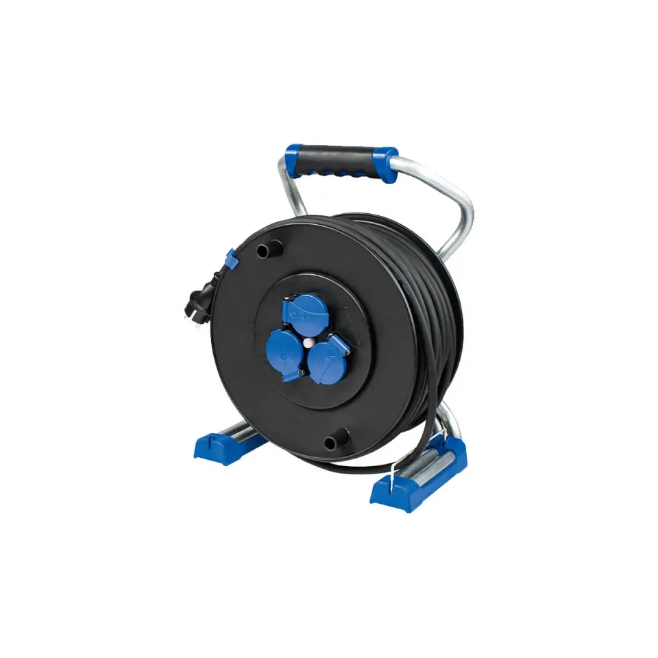 as-schwabe-xperts-kabeltrommel-40-m-gummi-3g1-5-f-r-baustelle image 1