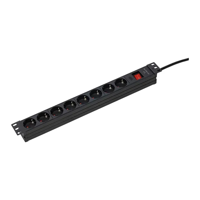 as-schwabe-s-series-rack-steckdosenleiste-19-zoll-8-fach-schalter image 1
