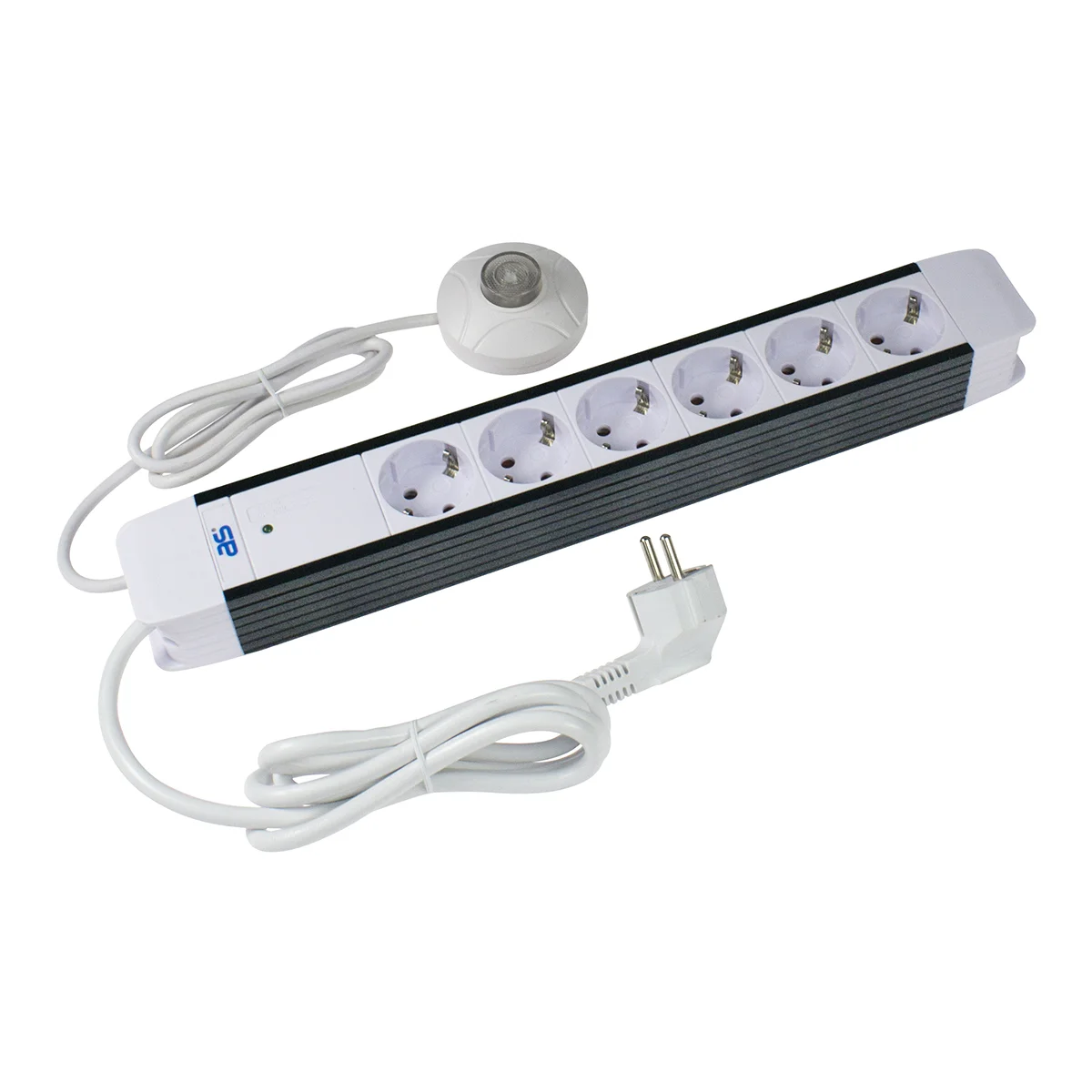 as-schwabe-s-series-flash-steckdosenleiste-6-fach-wei image 1