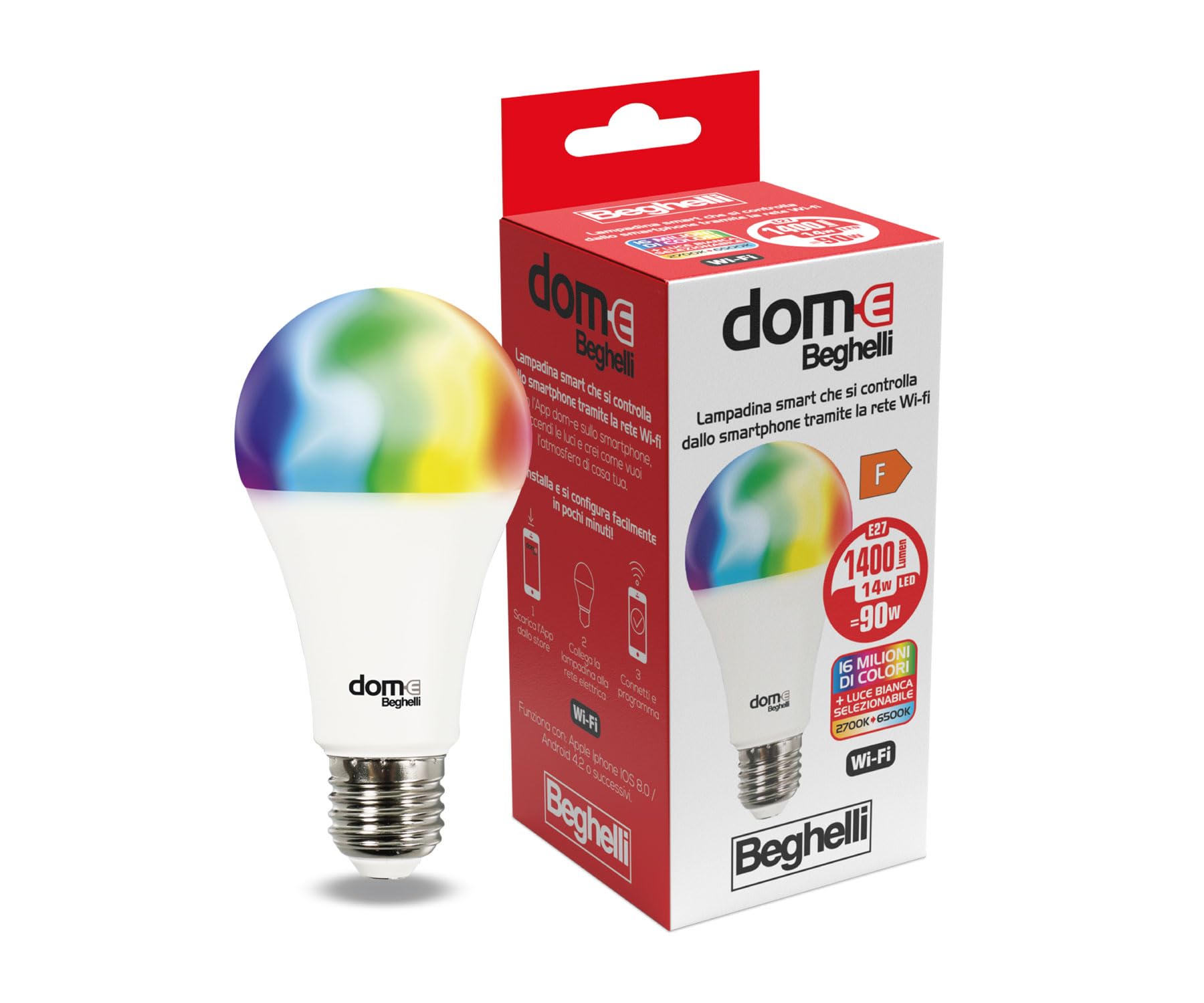 beghelli-dom-e-e27-14w-smart-lampe-rgb-wifi image 5