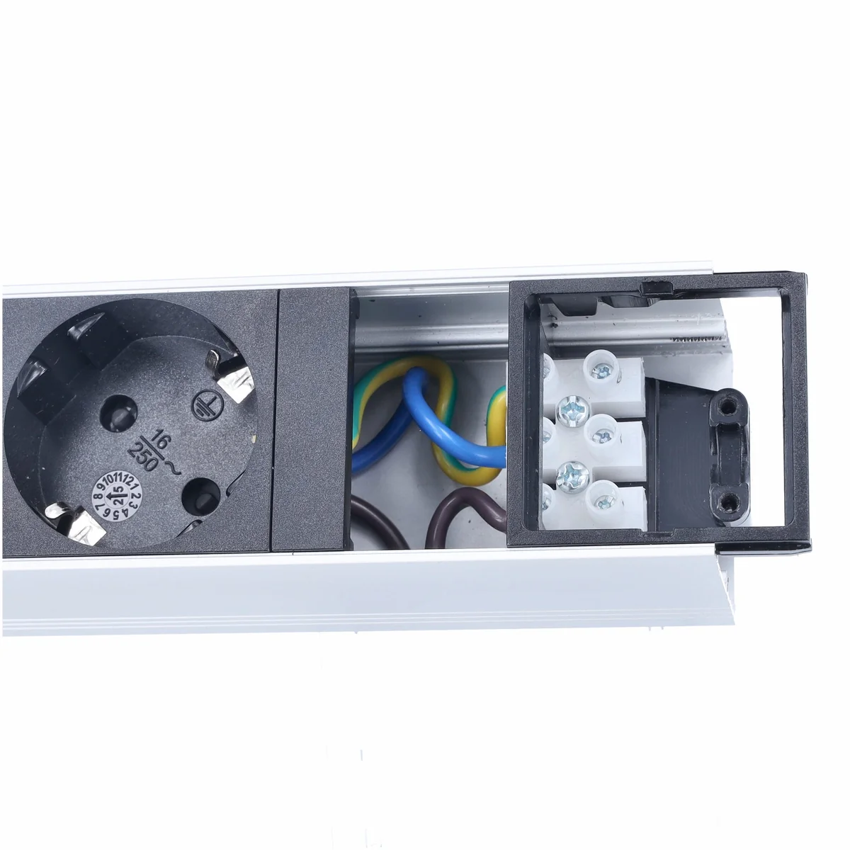 as-schwabe-s-series-10-zoll-steckdosenleiste-3-fach-ohne-kabel-alu image 3