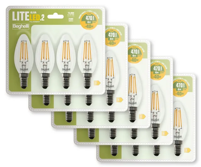 beghelli-liteled2-oliva-lampe-e14-4w-warmwei-20-st-ck image 1