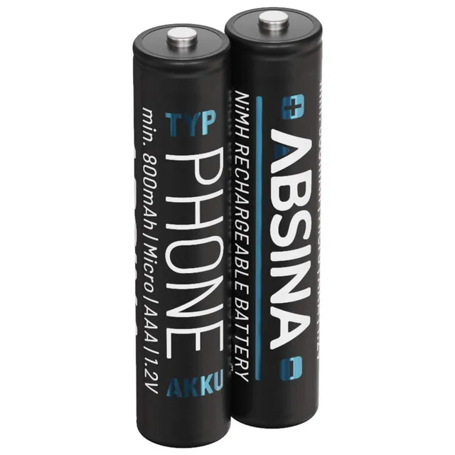 absina-nimh-akkus-aaa-800mah-telefon-akkus-2er-pack image 1