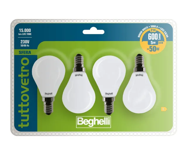 beghelli-e14-led-gl-hbirne-5w-warmwei-4-st-ck-kugel image 1
