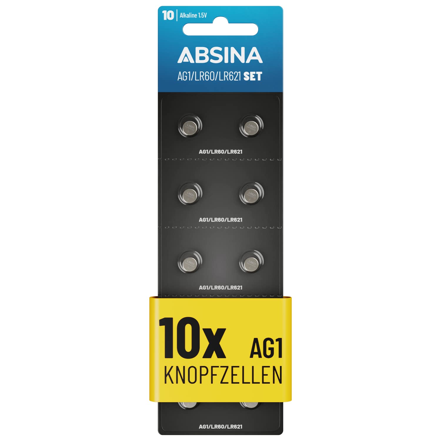 absina-knopfzellen-ag1-lr621-1-5v-alkaline-10er-pack image 1