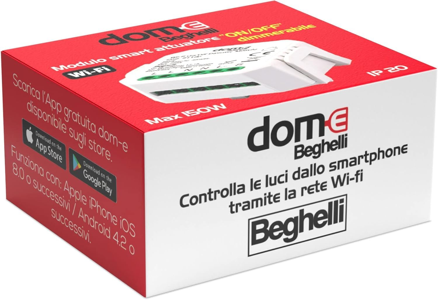 beghelli-dom-e-wlan-schalter-dimmer-relais-wei image 2