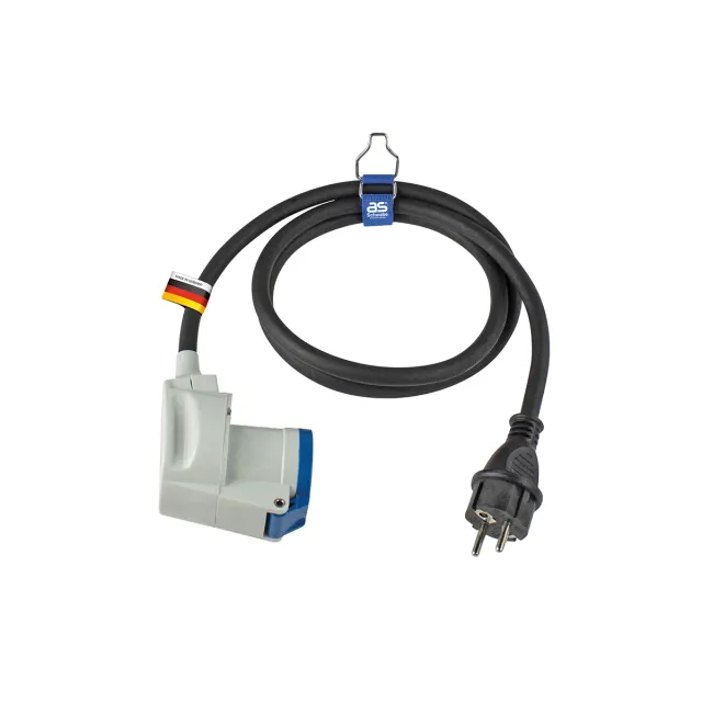 as-schwabe-mixo-adapterleitung-1-5m-schuko-cee-gummi-16a image 1