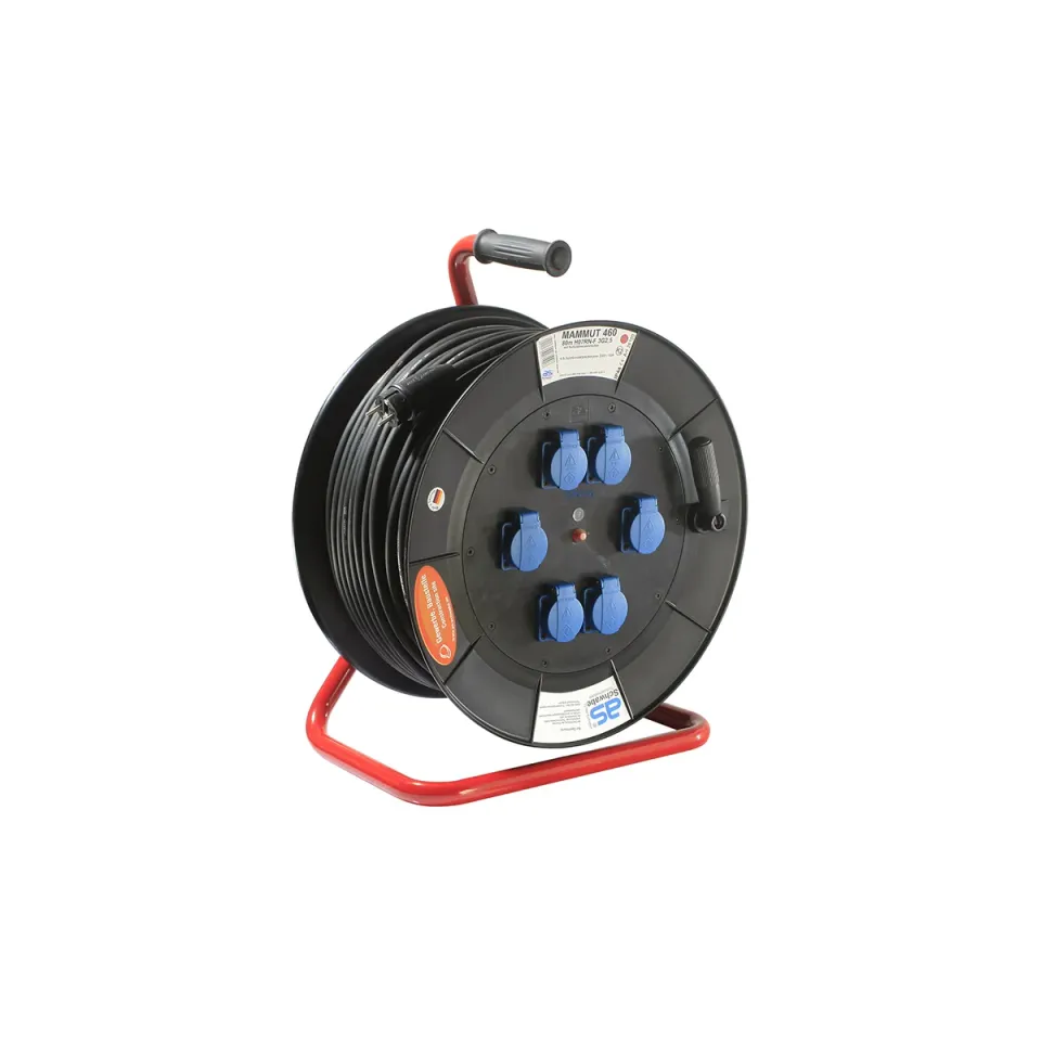 as-schwabe-mammut-trommel-1-kabeltrommel-tragegestell-230v-16a image 1