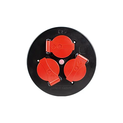 as-schwabe-xperts-steckdoseneinsatz-3-fach-ip44-rot-230-v image 1