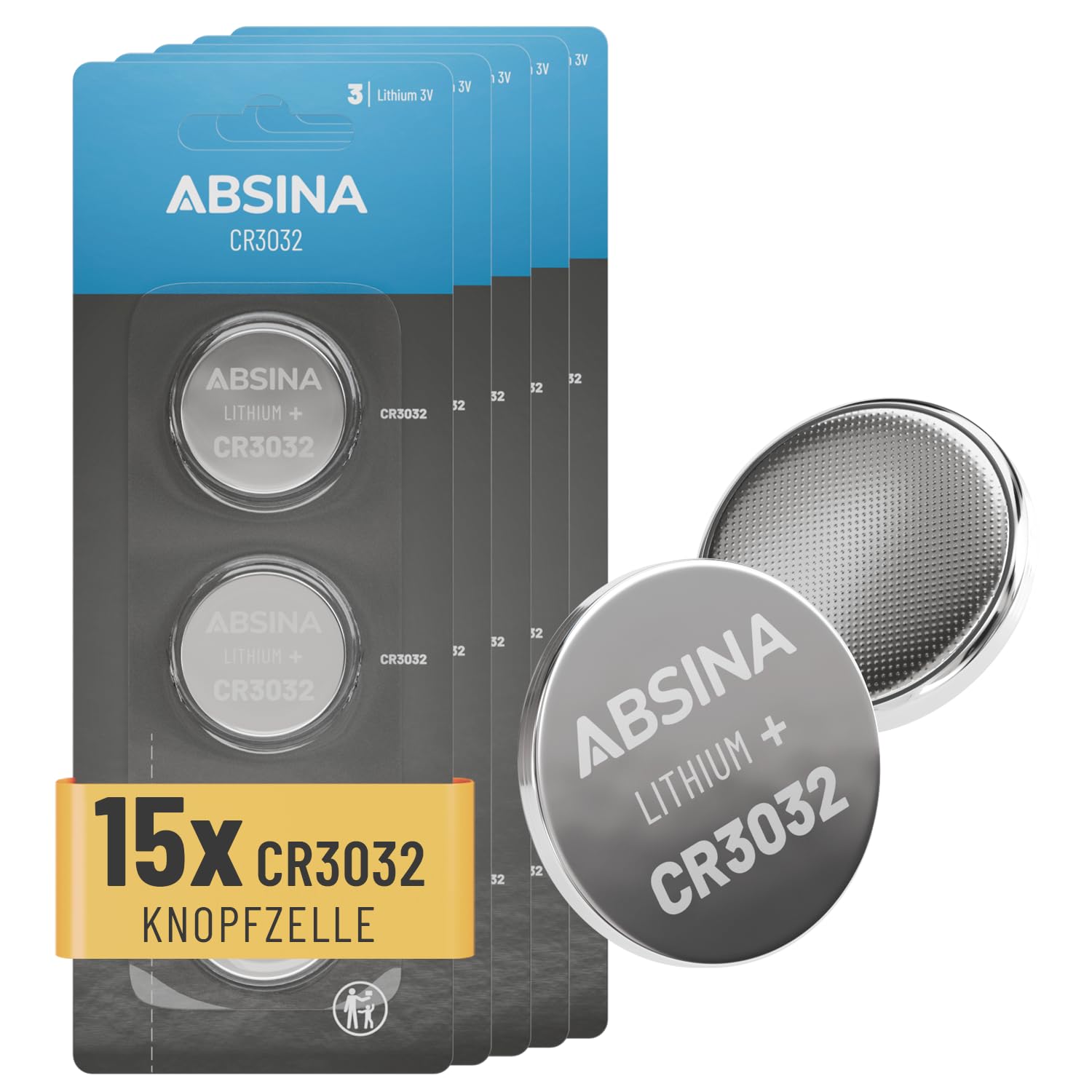 absina-knopfzellen-cr3032-lithium-3v-batterie-15er-pack image 1