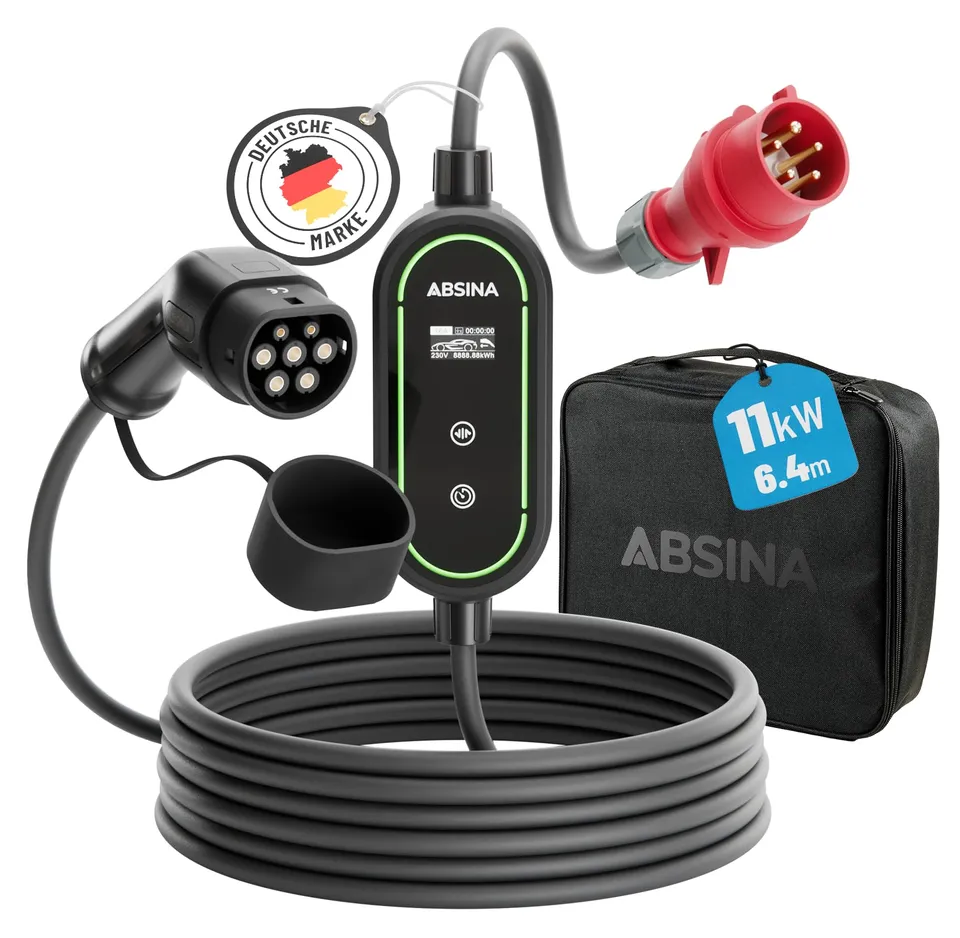 absina-mobile-wallbox-11kw-typ-2-ladekabel-cee-6-6m-einstellbar image 1