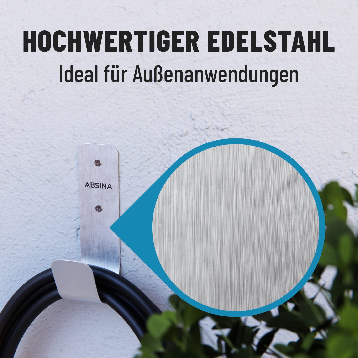 absina-typ-2-wandhalterung-edelstahl-ladekabel-halter image 5