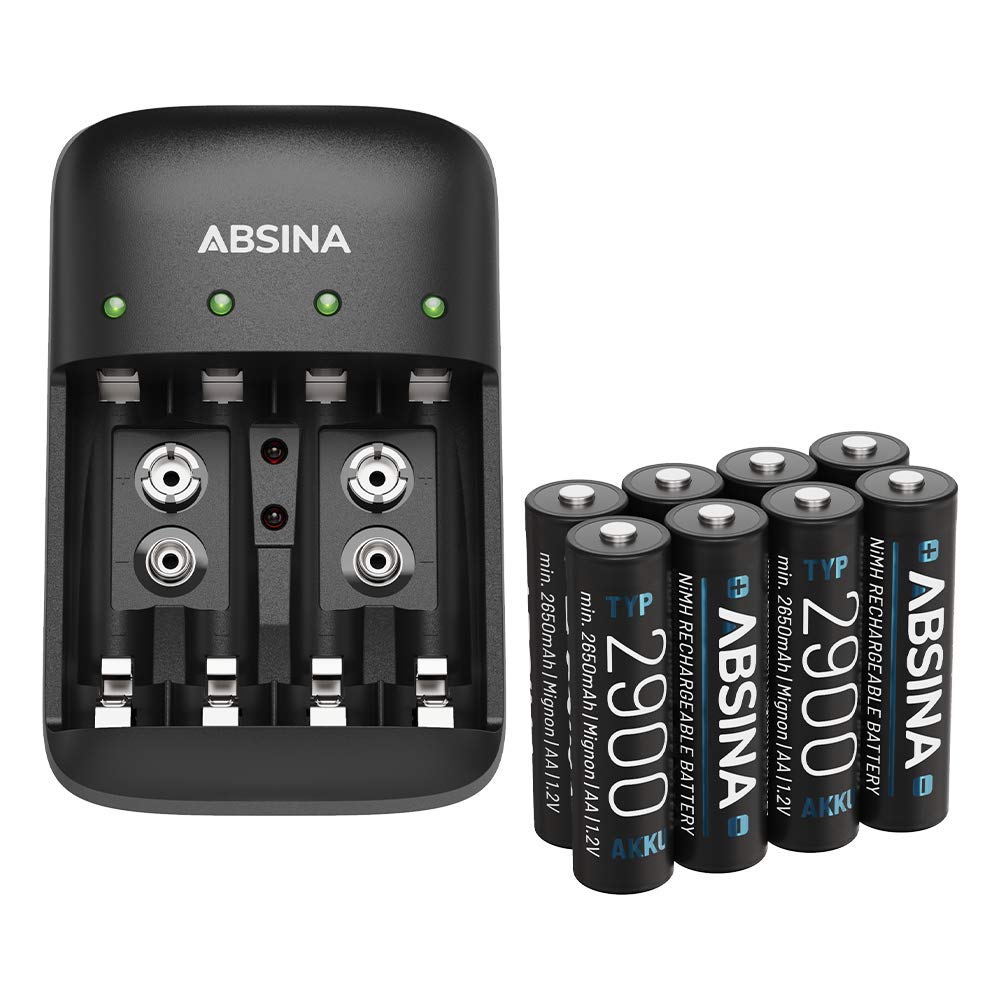 absina-x4-akku-ladeger-t-aa-aaa-9v-8x-aa-2900 image 1