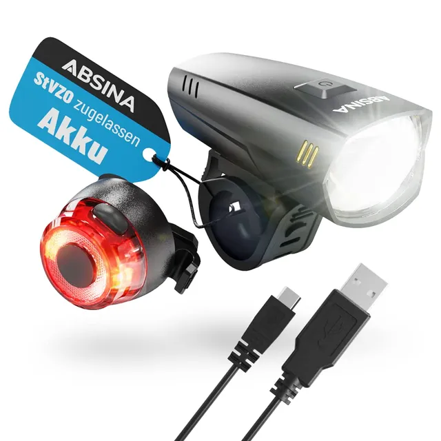 absina-fahrradlichter-led-set-stvzo-front-r-cklicht-usb image 1